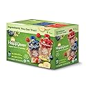 HappyBABY Organics Clearly Crafted Fruit & Oat Pouches Variety Pack, 4oz (12 Pk)