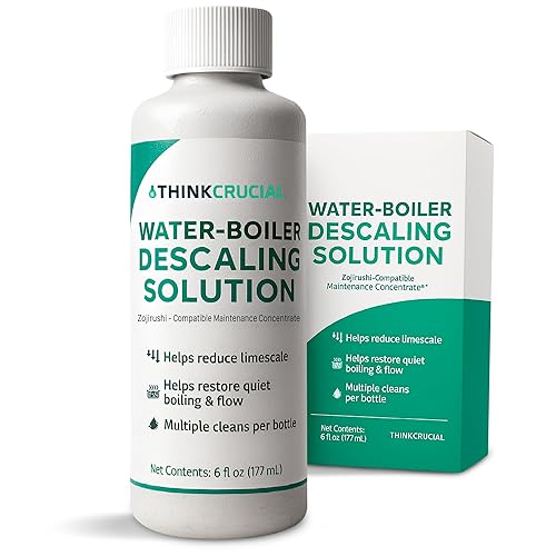 Think Crucial Up to 6 cleans SUPER Concentrate Zojirushi Descaler 6oz - Compatible with all Zojirushi Electric Water Boiler & Warmer Models