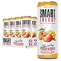 Cellucor C4 Smart Energy Drink ‚ Boost Focus and Energy with Zero Sugar, Natural Energy, and Nootropics - 200mg Caffeine - Peach Mango (12oz Pack