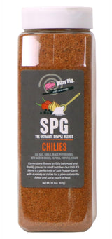 Dizzy Pig SPG Chilies (Salt, Pepper & Garlic) Seasoning Rub (Quart Shaker) - Hand Made in the USA - Seasons Around 120lbs of Food - MSG Free, Gluten