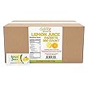 Lemon Juice Packets 200 Count | 4 Gram Single Serve | Portion Control Lemon Juice | Seafood, Tea, Beverages, Travel & Foodservice | Bulk Individual