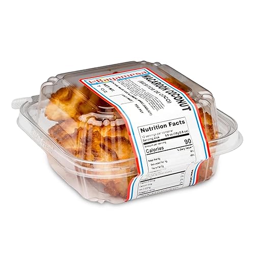 Coconut cookies - Macaroon yogurt cookie - Fresh - No Cholesterol - Delicious Dessert - Soft and Chewy - 7 oz - Pack of 01