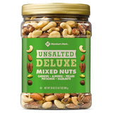 Member's Mark Unsalted Deluxe Mixed Nuts (34 Ounce)(Pack of 3)