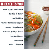 SAVORY CHOICE Pho Liquid Vegetable Broth Concentrate, 15 Packets (15g) - Vegan, Vegetarian, Gluten-Free, Diary-Free Broth Concentrate