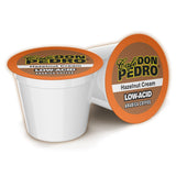 Cafe Don Pedro Hazelnut Cream Low Acid Coffee Pods - Compatible with Keurig K-cup Coffee Maker, 100% Arabica, Battles Heartburn, Acidic Reflux, 72