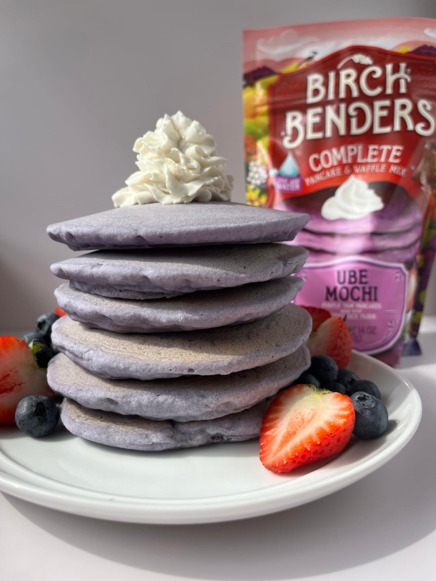 Birch Benders Ube Mochi Pancake & Waffle Mix, 14 oz Bag