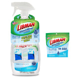 Libman Iluma Glass & Mirror Cleaner | Household Cleaning Products | Cleaning Supplies | Refillable Bottle | Glass Cleaner Spray | 24 fl oz Window