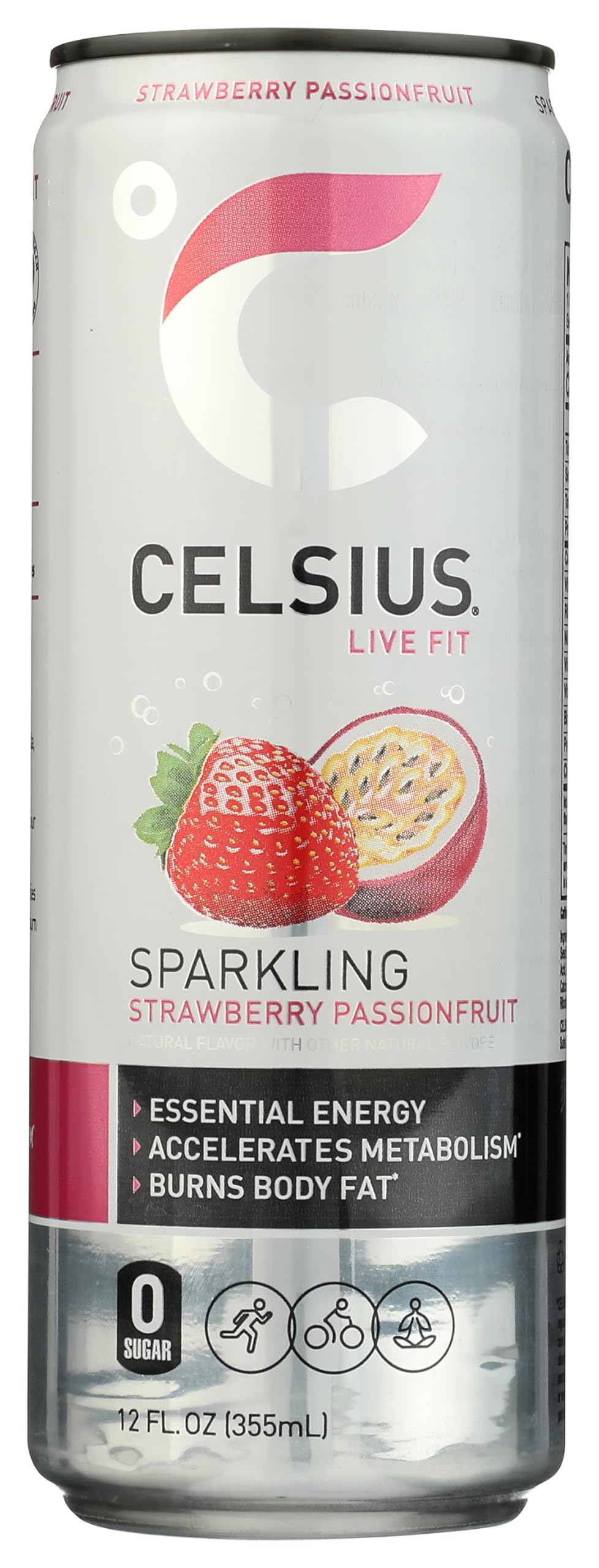 Celsius 12oz SS - Strawberry Passionfruit