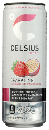 Celsius 12oz SS - Strawberry Passionfruit
