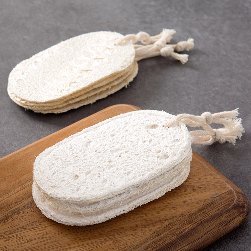 Youlixuess Best Kitchen Dish Washing Natural Loofah Sponge Scrubber£¬Portable Household Kitchen Cleaning Scouring