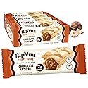 Rip Van Crispy Dunes Vegan Chocolate Hazelnut Wafer Sticks - Low-Calorie Keto Snack with Hazelnut Cream Filling, 90 Calories, Non-GMO, Prebiotic Fiber