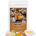 BEICAI 240g/120-Count Premium Turmeric Ginger Cinnamon Tea Bags | 100% Natural, Triangular Corn Fiber for Full-Bodied Brew | Supports Digestive