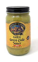 Santa Fe Seasons Hatch Green Chile Sauce Hot 16 Ounce