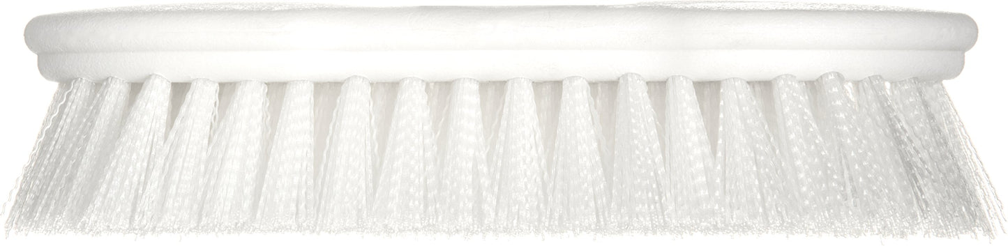 Carlisle 4549402 Spectrum Pointed End Scrub Brush, Polyester Bristles, 8" Length x 1-1/2" Width, 1-3/8" Bristle Trim, White