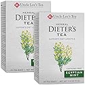 Uncle Lee’s Herbal Dieter’s Tea, Egyptian Mint - Senna Tea with Dandelion Root, Mint & Orange Peel, Natural Laxative, Caffeine-Free Tea Bags, 20 Count