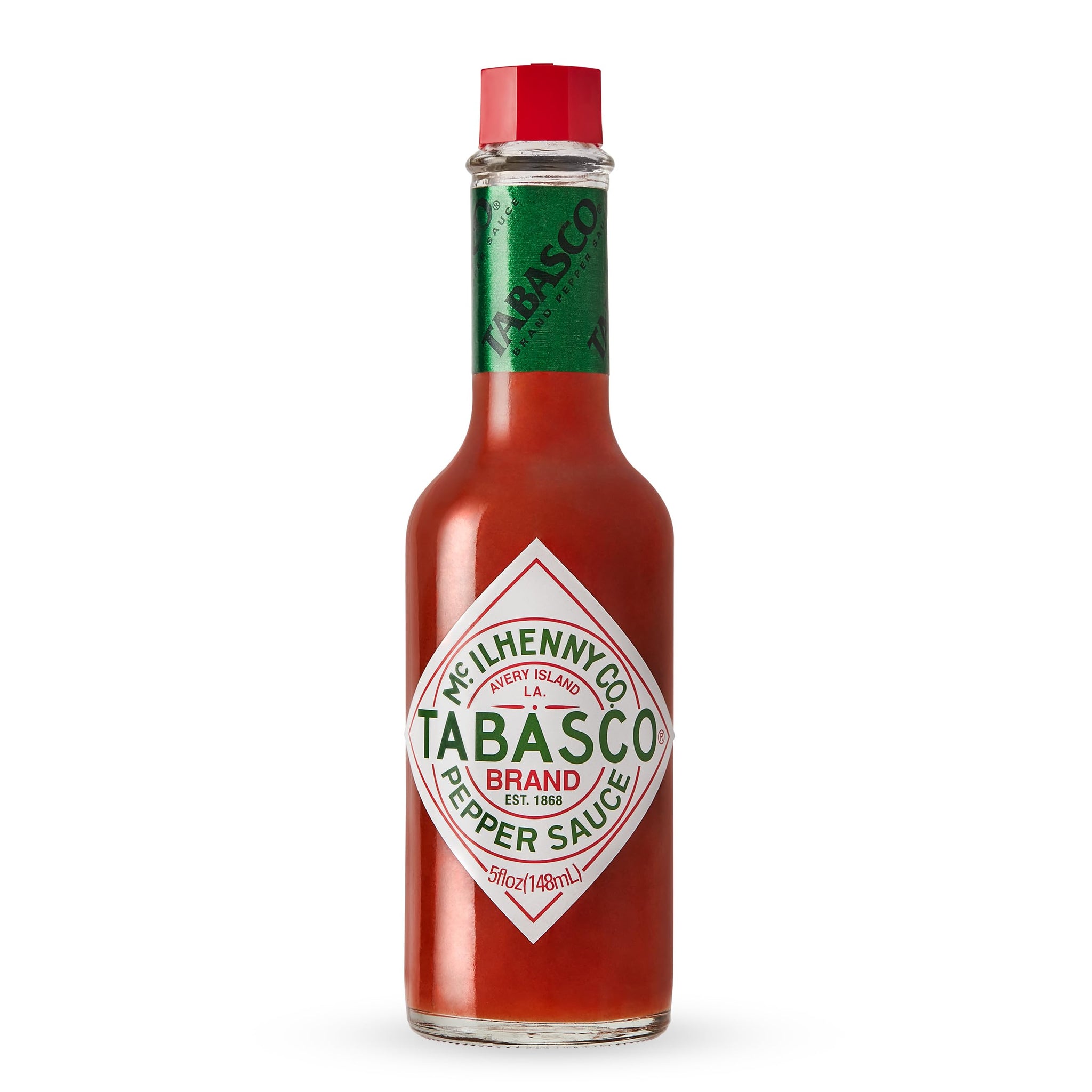 TABASCO Brand Original Red Pepper Hot Sauce, Medium Heat, Glass Bottle, Classic & Versatile Flavor, Three Simple Ingredients, Great for Dips, Tacos