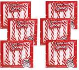 Peppermint Edible Candy Cane Spoons, 24 Count, 6 Boxes of 4 Spoons Each, Holiday Drink Stirrers, Stocking Stuffers