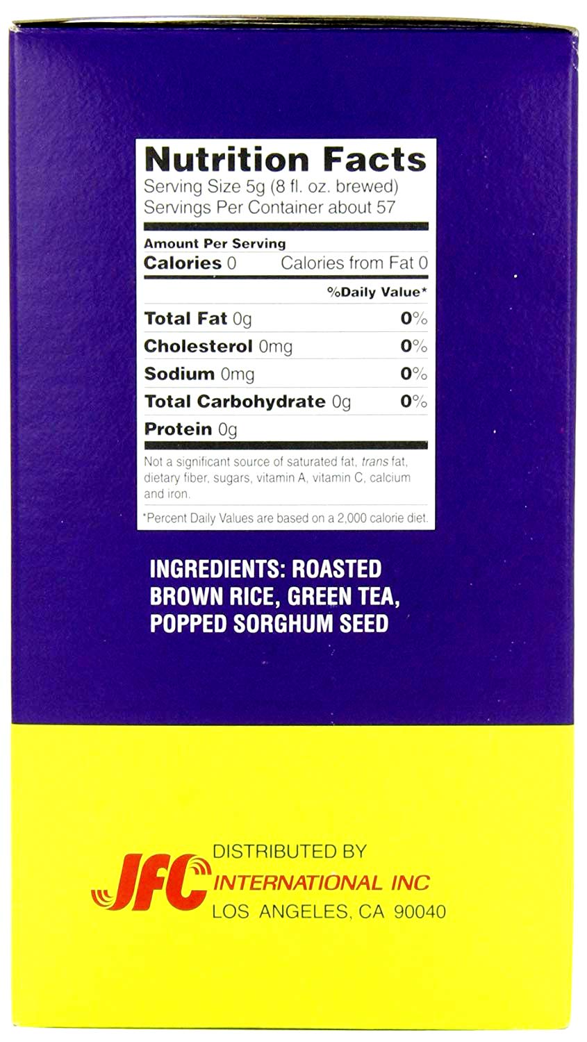 J-BASKET Genmai Cha Green Tea and Roasted Brown Rice, 10-Ounce Boxes (Pack of 4)