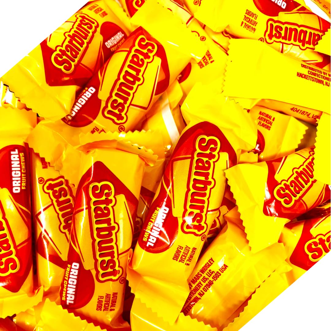 Fruit Chews Fun Size Candy, 1lb (16oz) Bulk Bag, Individually Double Wrapped for Freshness and Easy Sharing, Perfect for Buffet Spreads, Birthdays