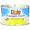 Dole Pineapple Chunks in 100% Pineapple Juice 8 Oz (Pack of 8)