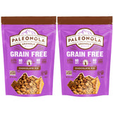 Paleonola Chocolate Fix Grain Free Granola, 10 Oz Resealable Bag (Pack of 2) - Grainless Paleo Granola Blended w/Dried Cranberries & Coconut, Organic