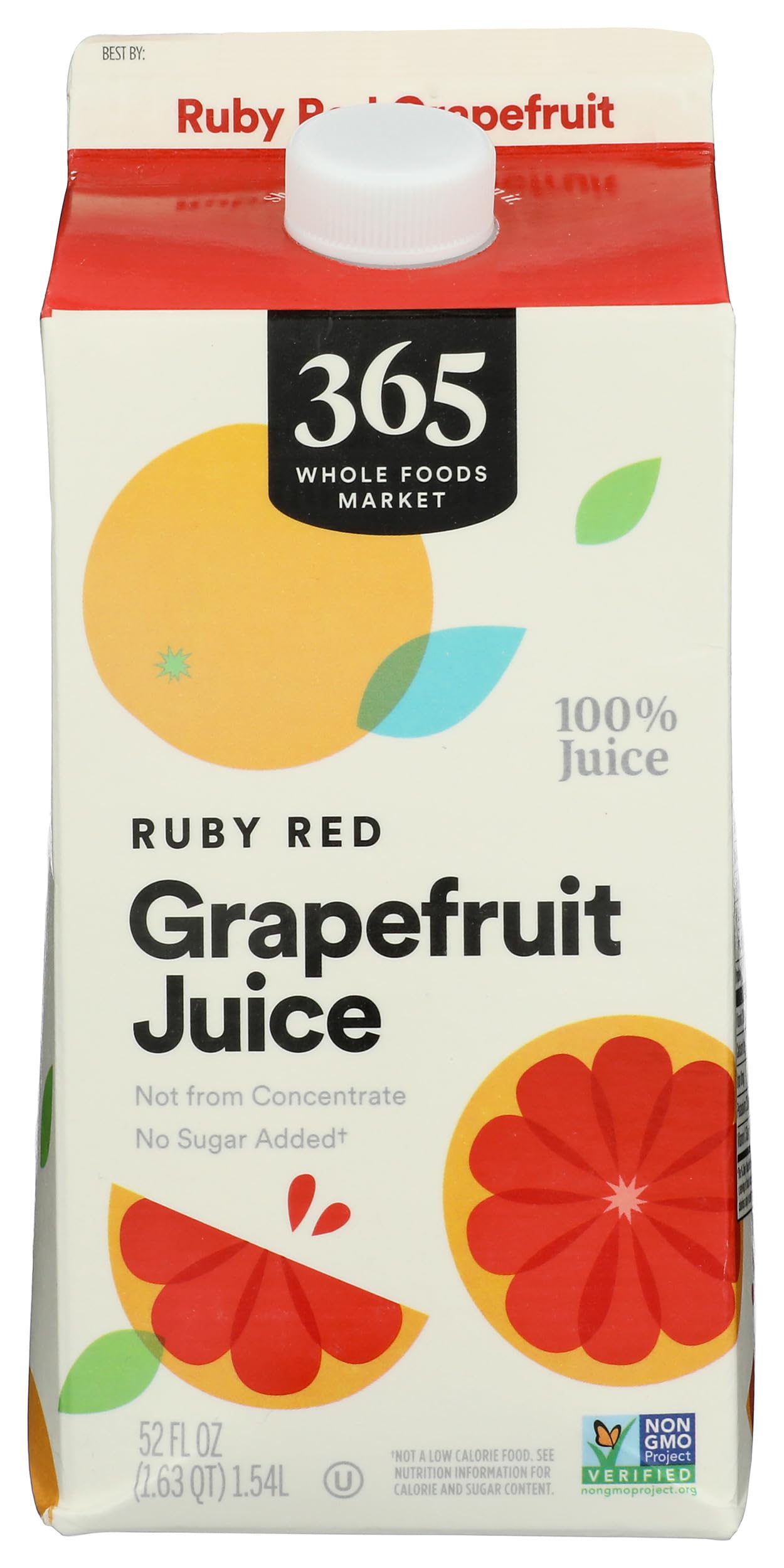 365 By Whole Foods Market, Ruby Red Grapefruit Juice, 52 Fl Oz