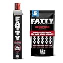 FATTY Meat Sticks, Made with Grass Fed Beef, Pork Raised Without Antibiotics, 12g Protein Per Stick, Honey BBQ, 2 oz. (Pack of 5)
