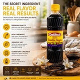 Delifruit Black Vanilla Extract From Dominican Republic 16 Oz.