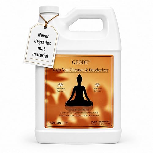 Yoga Mat Cleaner & Deodorizer Spray - Lavender Essential Oil Formula for Yoga Mats, Pilates Reformers & Gym Equipment - Natural No-Residue Workout Mat