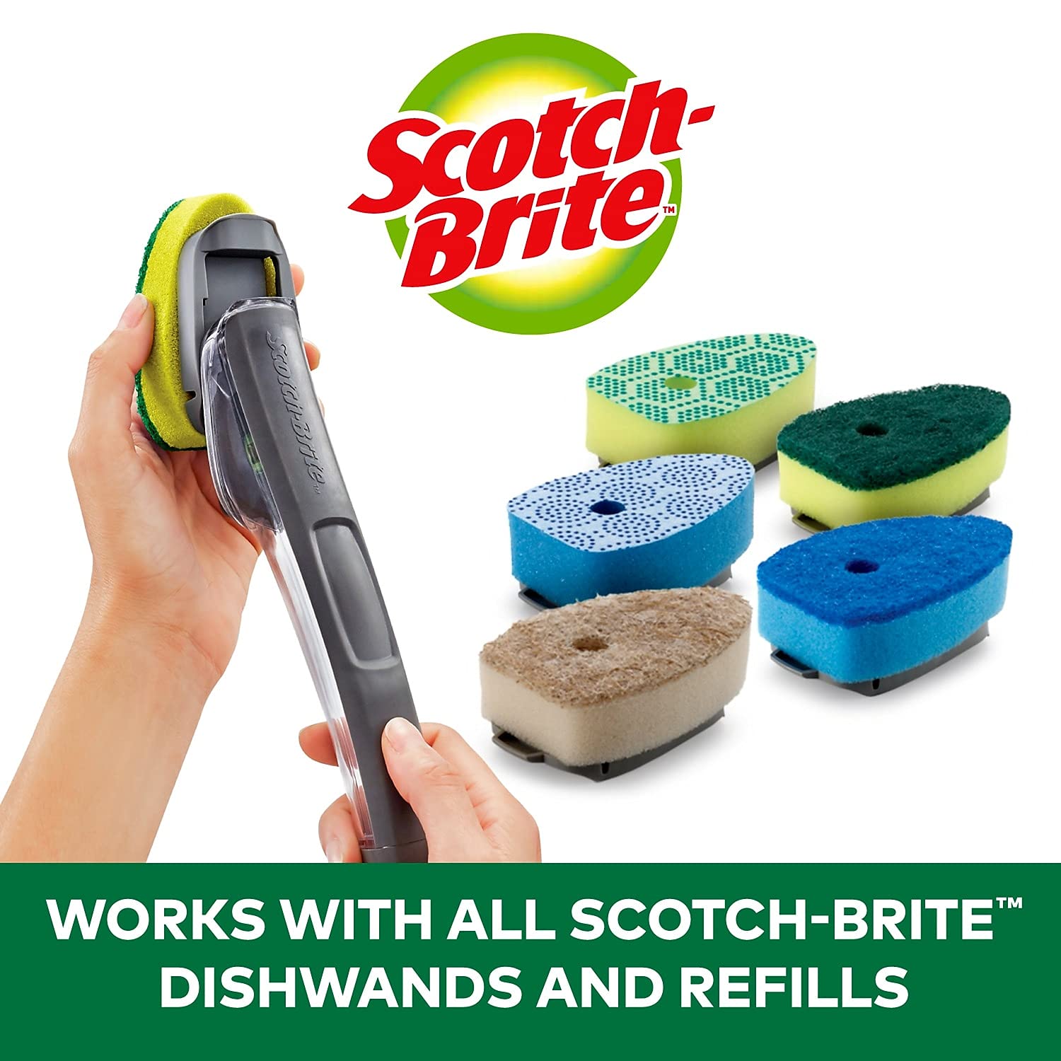 3M Scotch-Brite Dishwand Heavy-Duty Sponge Refill