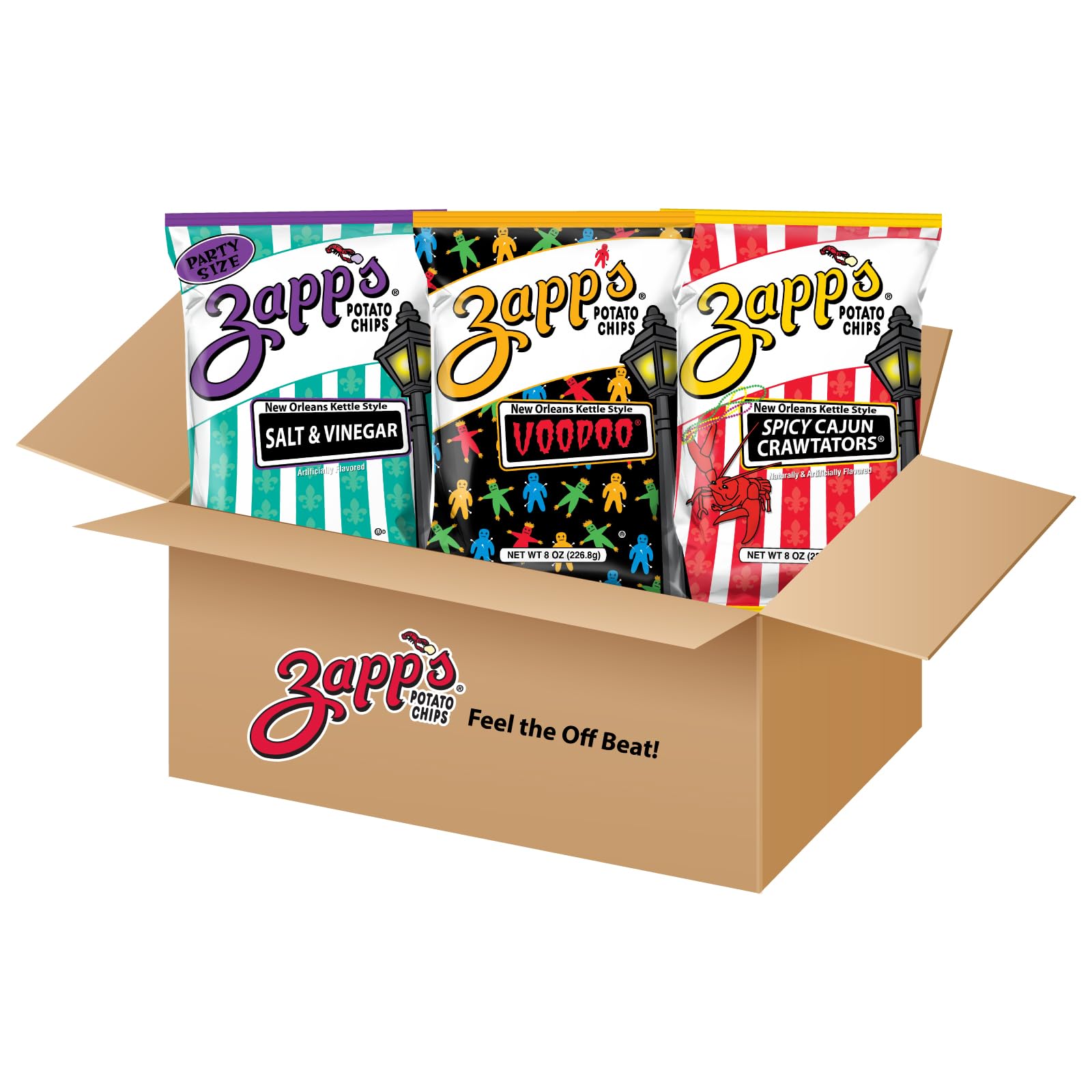 Zapp's Custom Kettle Potato Chip 3 Bag Bundle