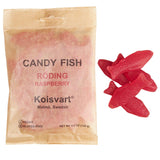 Kolsvart Swedish Gummy Fish & Licorice Candy | Vegan & Gluten Free | 4.2 OZ | Pack of 5 | Raspberry
