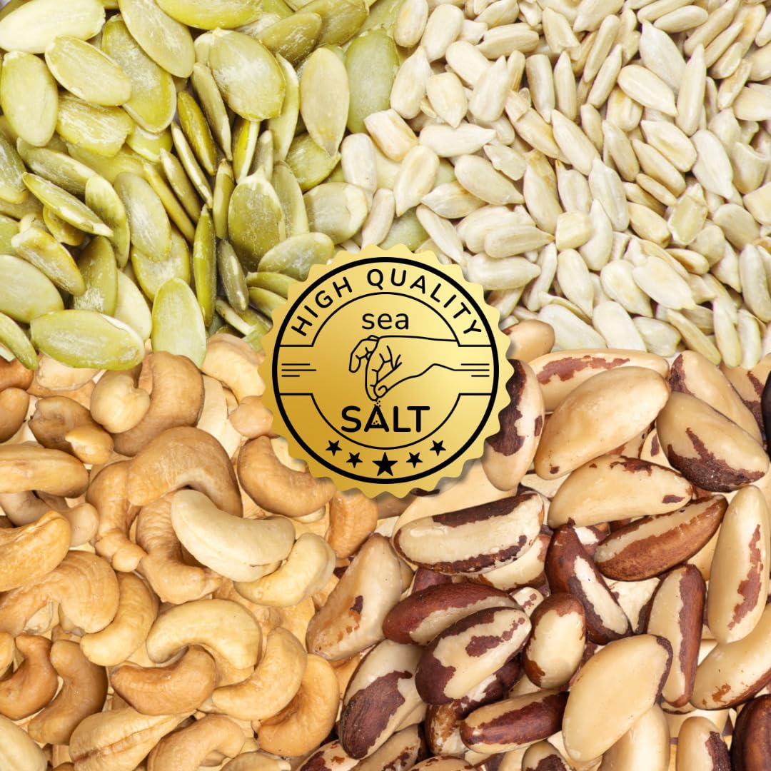Trail Mix Nuts and Seeds - Brazil Nuts, Cashews, Pumpkin Seeds and Sunflower Seeds 7oz - Healthy Snack, Gluten Free, Non-GMO, Vegan -Forest Up