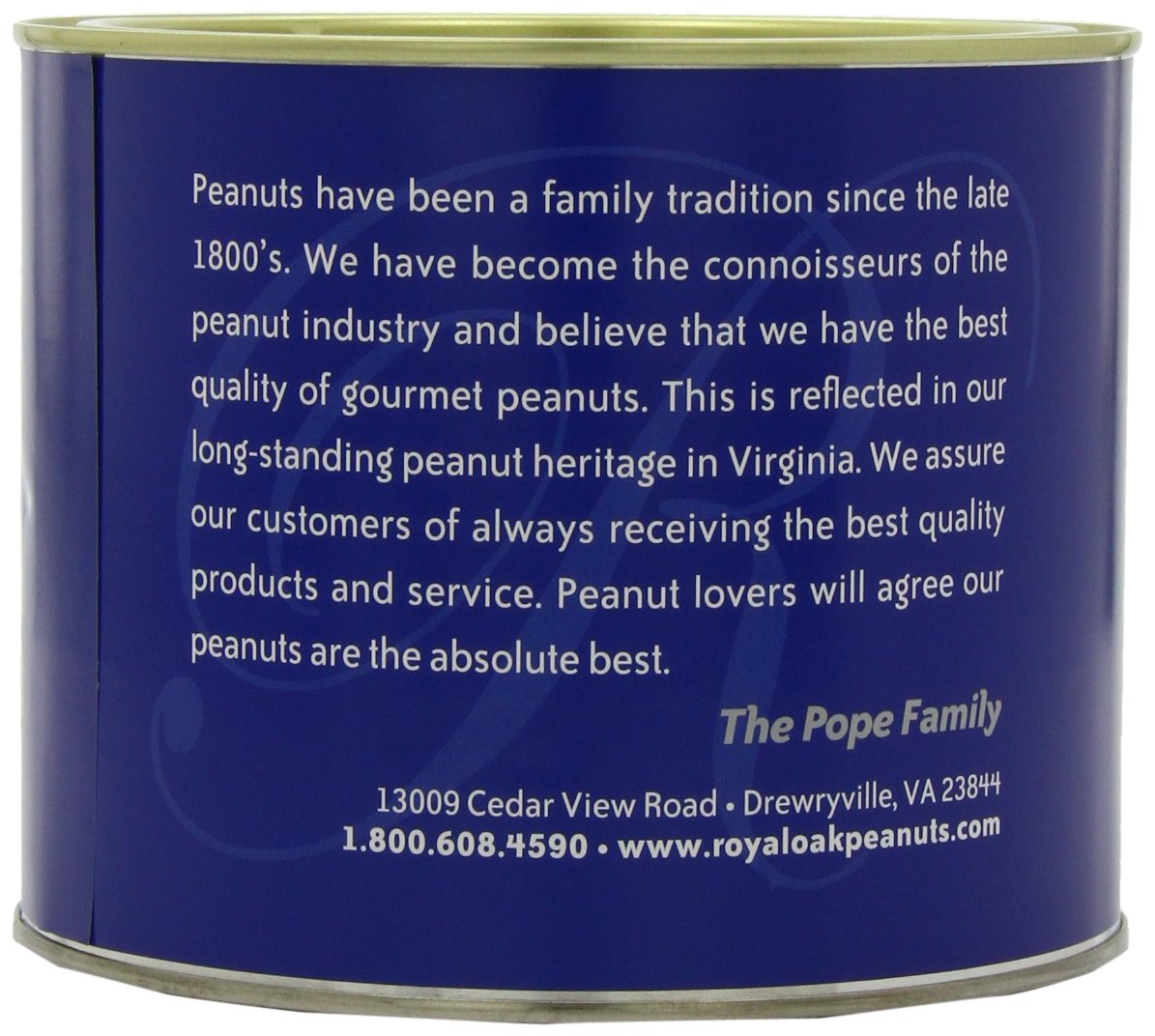 Royal Oak Gourmet Virginia Salted Peanuts, 40-Ounce Tins (Pack of 2)