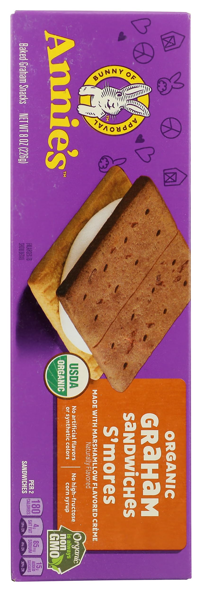 Annie's Homegrown Organic S'mores Graham Sandwiches, 8 OZ