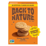 Back to Nature - Peanut Butter Creme Sandwich Cookies - Made with Real Ingredients like Wheat Flower & Whole Grains - Seriously Tasty Snack - Non-GMO