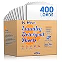 BellaLuce Laundry Detergent Sheets - Laundry Sheets, 400 Loads, Eco-Friendly, Plastic-Free, Fresh Linen Scent, Space Saving, Fast Dissolve