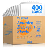 BellaLuce Laundry Detergent Sheets - Laundry Sheets, 400 Loads, Eco-Friendly, Plastic-Free, Fresh Linen Scent, Space Saving, Fast Dissolve