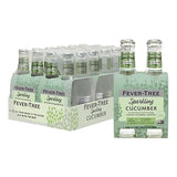 Fever-Tree Sparkling Cucumber - Premium Low Calorie Mixer for Cocktails and Mocktails, 6.8 fl oz Bottles, Pack of 24 - Naturally Sourced, Non-GMO