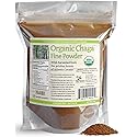 Organic Chaga Tea Fine Mushroom Powder by My Berry |100% Wild-Harvested from Atlantic Canada | 4oz | Herbal Tea | Raw Loose Powder | Additive-Free