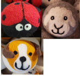Impact Earth Lifestyle Cute Animal Wool Dryer Balls, Set of 3