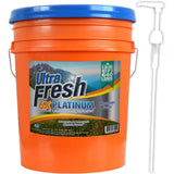 Ultra Fresh 6X Platinum 5 Gallon Laundry Detergent Liquid for All Machine Types with Easy Dispensing Pump, Up to 640 Loads, Mountain Fresh (2 Pack)