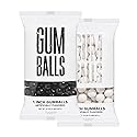 Candy Envy - Black and White 2 Pack Combo 1 Inch Gumballs - Approx. 113 Gumballs Per Bag - North American Made & Kosher Certified