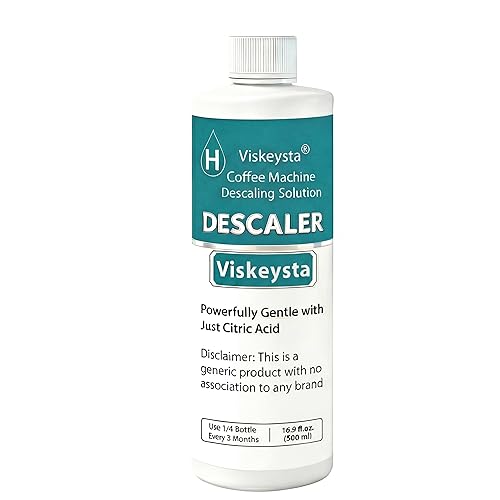Viskeysta Gentle Descaling Solution, Compatible with Hamilton Beach Coffee Machines, 500ml Bottle for 4 Uses