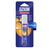Ozium 0.8 oz. Air Sanitizer & Odor Eliminator for Homes, Cars, Offices and More, Citrus Scent, Pack of 4