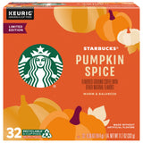 Starbucks Limited Edition Flavored Coffee K-Cups, Pumpkin Spice, Keurig Genuine K-Cup Pods, Made without Artificial Flavors, 32 CT K-Cup Pods/Pack