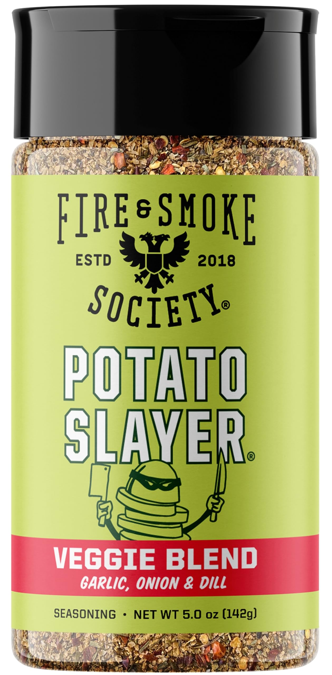 Fire & Smoke Society Potato Slayer Vegetable Seasoning | BBQ Rubs for Grilling | Potato, French Fry Seasoning | Mix Blend Rub Powder, Garlic, Onion