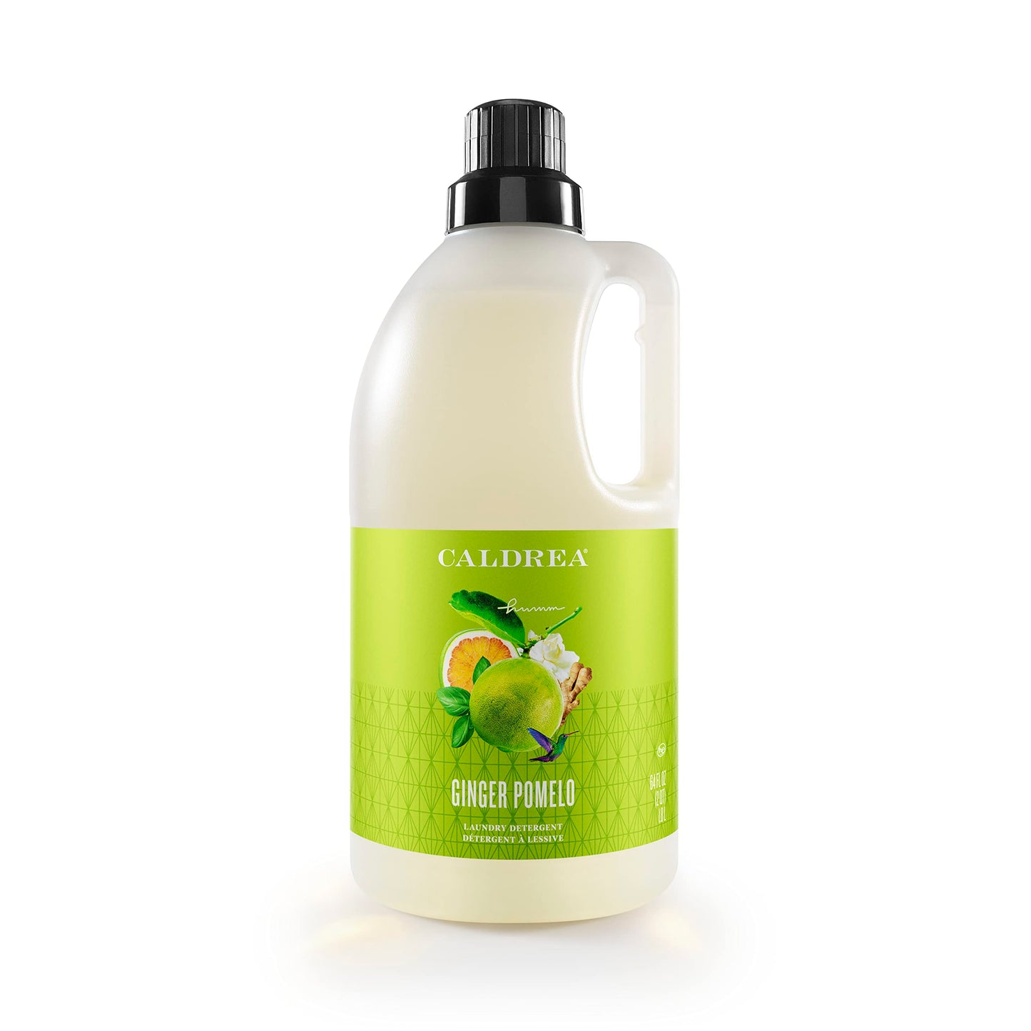 Caldrea Liquid Laundry Detergent, Effective for all Fabrics And all Temperatures, Ginger Pomelo Scent, 64 Oz