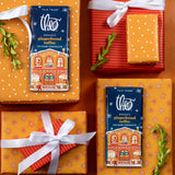 Theo Chocolate Holiday Gingerbread Toffee Organic Dark Chocolate Bar, 70% Cacao, 6 Pack | Fair Trade