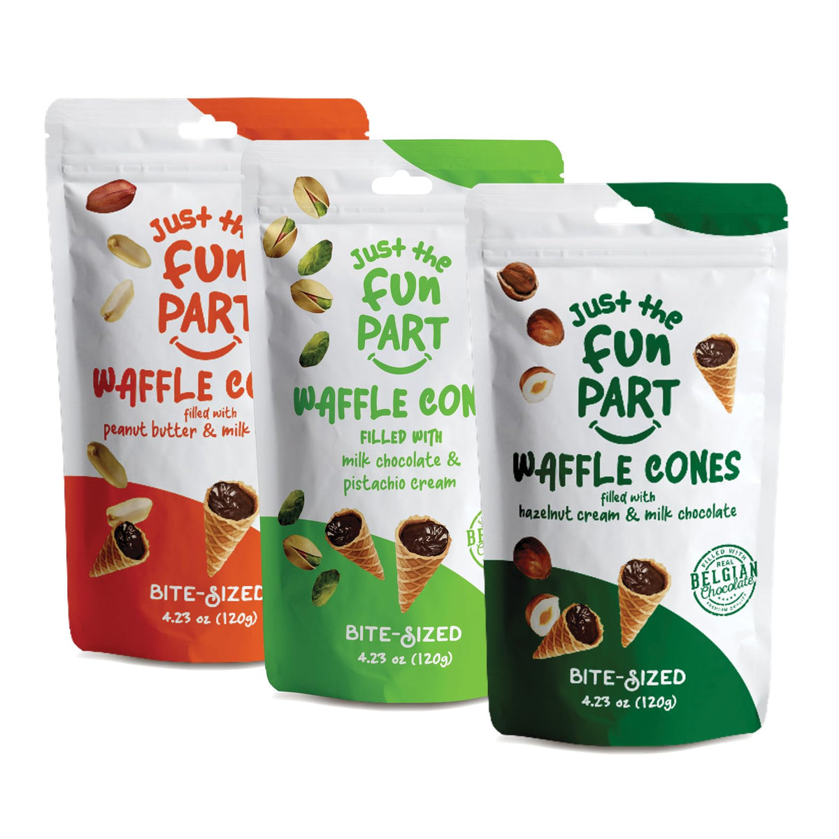 Just The Fun Part Bundle, Peanut + Pistachio + Hazelnut